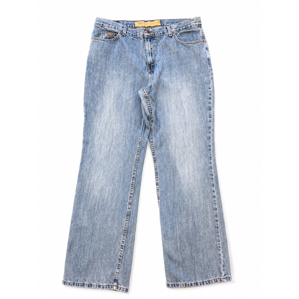 Eddie Bauer Bootcut Jeans Women's Size 16 Light Wash 100% Cotton Denim